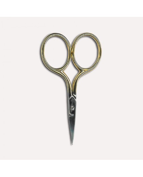 Embroidery scissors, gold color. Size 7 cm with sharp point. Item CI1111. Le Bonheur des Dames.