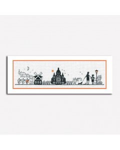 Paris Right Bank. Counted cross stitch embroidery kit. Le Bonheur des Dames. Item n° 1092.