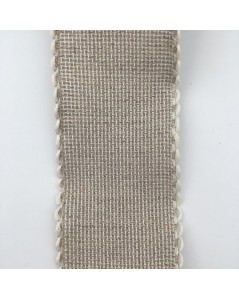 Roll of 6 points/cm Aida band. Grey cotton band 5 cm wide.
