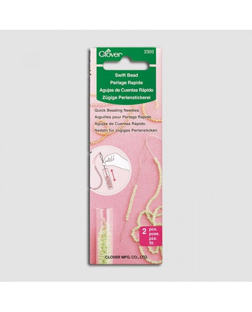 Needles for quick beading by Clover.