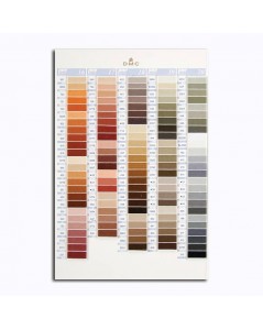 DMC Color catalogue. Samples of DMC threads. W100B. Variation, pearl, metallic, cotton. Brown, grey.