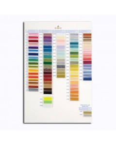 DMC Color catalogue. Samples of DMC threads. W100B. Variation, pearl, metallic, cotton. Metallic, variation, pearl.
