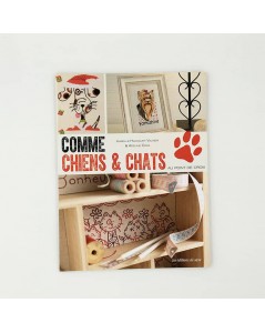 Book Like cats and dogs by cross stitch. Motives o of cats and dogs to embroider. Editions de saxe 2016