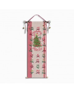 Advent calendar with Christmas tree. Cross stitch embroidery kit. Le Bonheur des Dames 5092