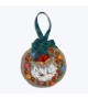 Decorative suspension embroidered by cross stitch. Christmas baubles. Le Bonheur des Dames 2671