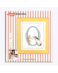 Letter O with the dog and Vera the mouse. Cross stitch kit. Lanarte 34417