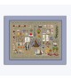 Summer. Embroidery stitched in counted cross stitch and petit point on natural even-weave linen. Le Bonheur des Dames 1136