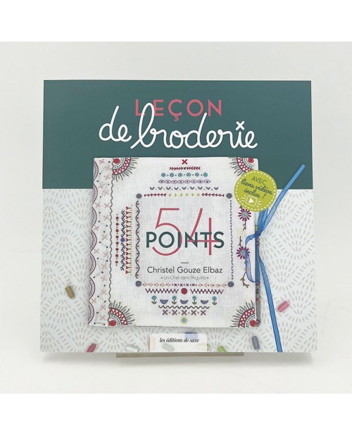Leçon de broderie - 54 points. Livre sur les points de broderie traditionnelle. Editions de Saxe. SLIV2258 Leçon de broderie - 54 points. Livre sur les points de broderie traditionnelle. Editions de Saxe. SLIV2258