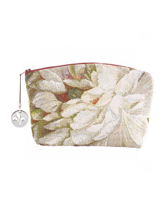 Tapestry case with a bunch of white flowers. Jacquard pattern. Art de Lys TR2332X