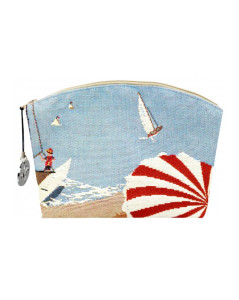 Case with seaside motifs: boats, sails, beach. Jacquard pattern. Art de Lys TR5995X