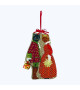 Christmas cat couple. Decorative suspension embroidered in cross stitch. Le Bonheur des Dames 2674