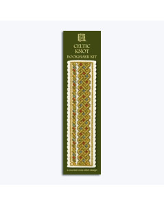 Marque-pages noeud celtique. Kit broderie point de croix, point compté. Textile Heritage Collection. 225323