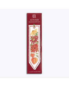 Autumn bookmark. Kit embroidery, cross stitch. Textile Heritage Collection 221325