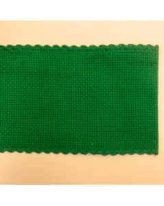 Ribbon for embroidery. Green cotton Aida. Le Bonheur des Dames BD19