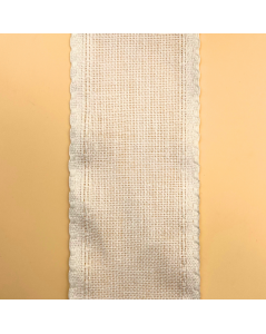 Even-weave linen ribbon for embroidery. 7, 5 cm large. Le Bonheur des Dames