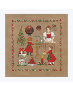 Christmas accessories. Counted cross stitch picture. Le Bonheur des Dames 2617