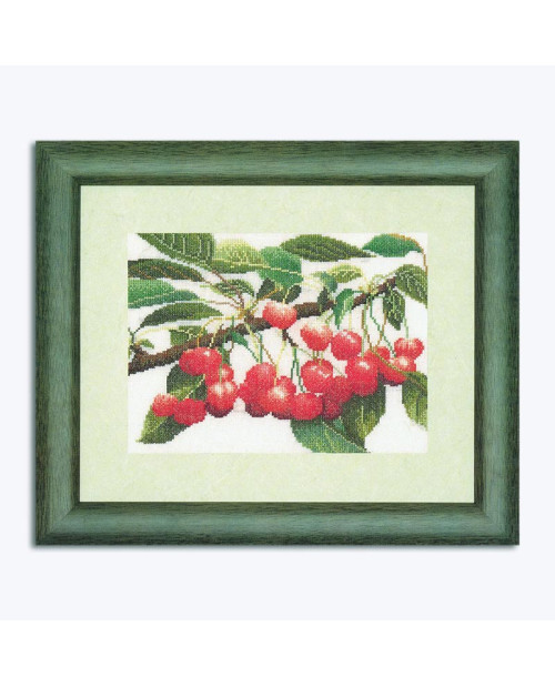 Cross stitch kit. Cherry branch. Thea Gouverneur G3014