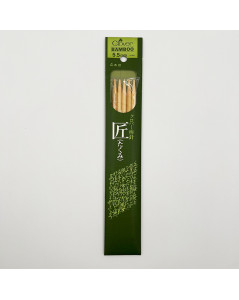 Knitting bamboo needles Takumi by Clover 20 cm long, size 5,5 mm