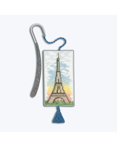 Broderie marque-page Tour Eiffel. Kit point de croix. Le Bonheur des Dames 4618