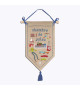 Decorative suspension to embroider in cross stitch - Jules' Room. Le Bonheur des Dames 5075
