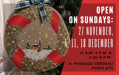 Openings on Sundays: 27 November, 4, 11, 18 December 2022. 8, Passage Verdeau Paris 9th